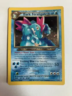 2000 Pokemon Card Rare Holo DARK FERALIGATR Neo Destiny 5/105 Stage 2 - Image 1