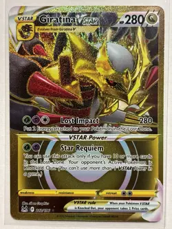 Giratina VSTAR 212/196 - Lost Origin Secret Holo Rare Pokemon Card NM - Image 1