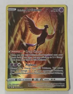 Pokemon TCG Galarian Articuno SWSH282 Black Star Promo Holo Full Art NM - Image 1