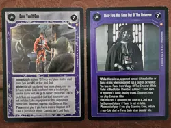 Star Wars CCG Decipher SWCCG Oversize Promo Cards LP Played - Image 1