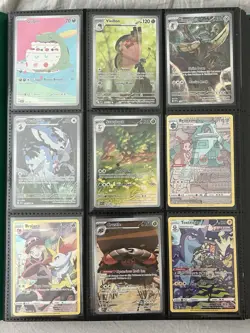 Pokemon Binder Collection Lot Of 104 Cards Illustration Rares Promos Full Arts - Image 1