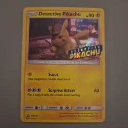 Detective Pikachu Pokemon Card / Sun & Moon Promo Set, SM170. NM Stamped - Image 1