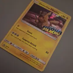 Detective Pikachu Pokemon Card / Sun & Moon Promo Set, SM170. NM Stamped - Image 2