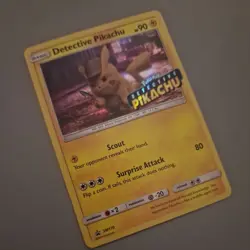 Detective Pikachu Pokemon Card / Sun & Moon Promo Set, SM170. NM Stamped - Image 3