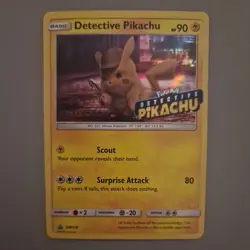 Detective Pikachu Pokemon Card / Sun & Moon Promo Set, SM170. NM Stamped - Image 4