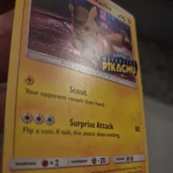 Detective Pikachu Pokemon Card / Sun & Moon Promo Set, SM170. NM Stamped - Image 5