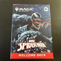 SDCC 2025 HASBRO MAGIC THE GATHERING SPIDER-MAN WELCOME BLACK DECK RARE NEW - Image 1