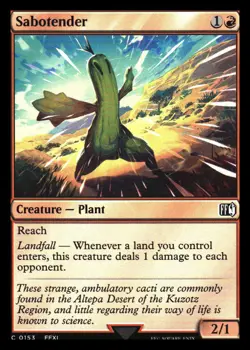 Sabotender Final Fantasy MTG - NM - Image 1