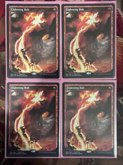 MTG Lightning Bolt Foil Extended Full Art MagicFest Promo NM - Image 1
