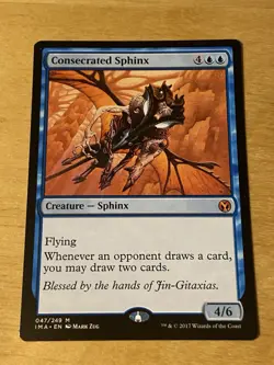 MTG Magic The Gathering: Iconic Masters: Consecrated Sphinx Mythic #076/249 - NM - Image 1