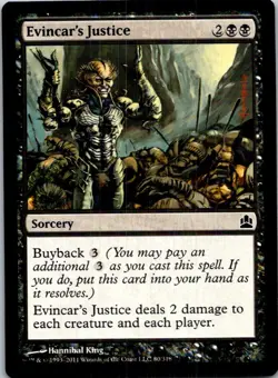Evincar's Justice Magic The Gathering Commander Light Play - Image 1
