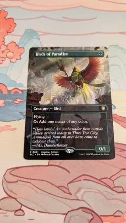 Birds of Paradise Borderless Bloomburrow Commander NM Rare Free Shipping - Image 1