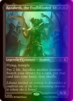 MTG Razaketh, the Foulblooded (520/1173) Commander Masters NM FOIL - Image 1