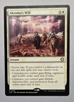 Akroma's Will- Lost Caverns of Ixalan: Commander - LP MTG - Image 1