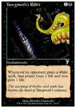 Yawgmoth's Edict - Medium Play MTG 7th Edition - Image 1