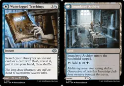WATERLOGGED TEACHINGS // INUNDATED ARCHIVE x4 mtg NM-M Modern Horizons 3 Unc - Image 1