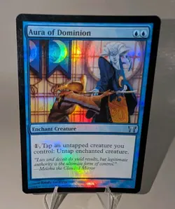 Aura of Dominion FOIL #51/306 MTG Champions Of Kamigawa Uncommon English - Image 2