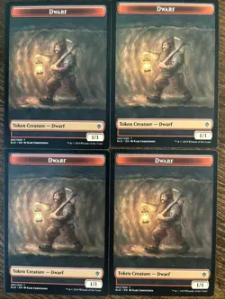 Dwarf (Token) (x4) - (007/020) - ELD - MTG - NM - Image 1