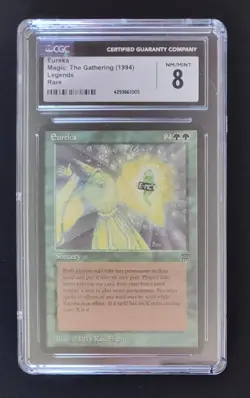 Magic the Gathering Legends Eureka Rare CGC 8 NM-M Sorcery Card Expansion - Image 1