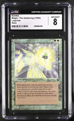 Magic the Gathering Legends Eureka Rare CGC 8 NM-M Sorcery Card Expansion - Image 3