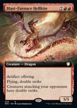 1 x Blast-Furnace Hellkite - Extended Art - Commander: The Brothers' War - NM-Mi - Image 1