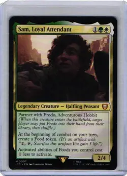 Magic LOTR Commander Sam, Loyal Attendant M 0007 - Image 1