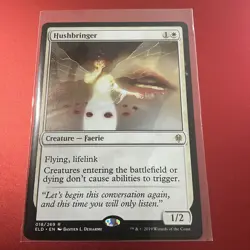 Magic The Gathering Hushbringer 018/269 NM Throne Of Eldraine - Image 1