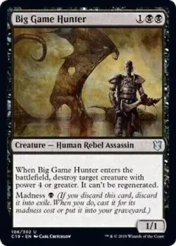 Big Game Hunter Commander 2019 Regular NM magic - Image 1