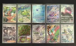 Pokemon TCG Illustration Rare Lot of 10 Cards - Scarlet & Violet IR Lot F - Image 1