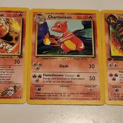 3 Diff Charmeleon Pokemon Cards 1st Edition Dark Charm 32/82, 24/102, 31/132 #2 - Image 3
