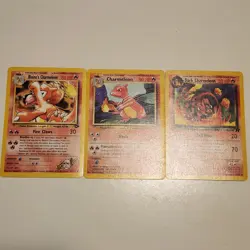 3 Diff Charmeleon Pokemon Cards 1st Edition Dark Charm 32/82, 24/102, 31/132 #2 - Image 5