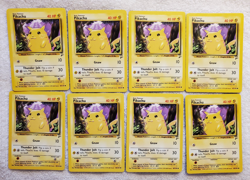 [Lot of 8 cards] Pikachu 87/130 [C] English Base Set-2 Pokemon 1999 TCG Vtg NM - Image 1