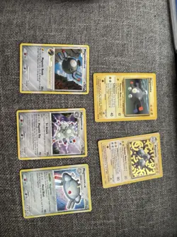 Pokemon Cards Set Of 5. Magnemite Evolution Set 1995-2008 - Image 1