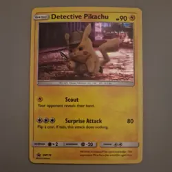Detective Pikachu Pokemon Card / Sun & Moon Promo Set, SM170. NM - Image 1