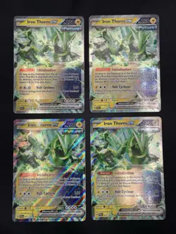 Pokemon Iron Thorns ex Playset Lot (4 Cards): 4x 077/167 TWM LP/NM - Image 1