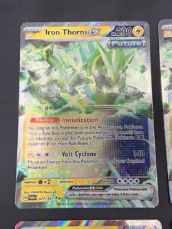 Pokemon Iron Thorns ex Playset Lot (4 Cards): 4x 077/167 TWM LP/NM - Image 2