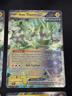 Pokemon Iron Thorns ex Playset Lot (4 Cards): 4x 077/167 TWM LP/NM - Image 3