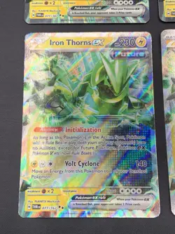 Pokemon Iron Thorns ex Playset Lot (4 Cards): 4x 077/167 TWM LP/NM - Image 4