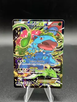 Pokemon Venasaur EX XY123 Black Star Promo Ultra Rare Card LP ZE1 - Image 1