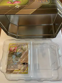 Pokemon TCG Celebi And Venusaur GX Tag Team Promo Card With Empty Tin - Image 2