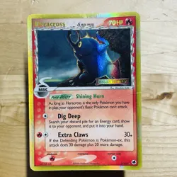 Heracross 3/101 EX Dragon Frontiers Stamp Reverse Holo Rare English Pokemon Card - Image 1