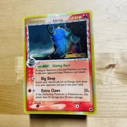 Heracross 3/101 EX Dragon Frontiers Stamp Reverse Holo Rare English Pokemon Card - Image 2