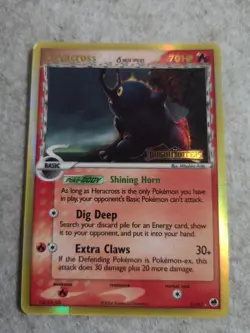 Heracross 3/101 EX Dragon Frontiers Stamp Reverse Holo Rare English Pokemon Card - Image 1