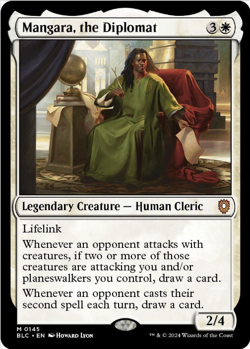 Mangara, the Diplomat Commander: Bloomburrow Regular - Image 1