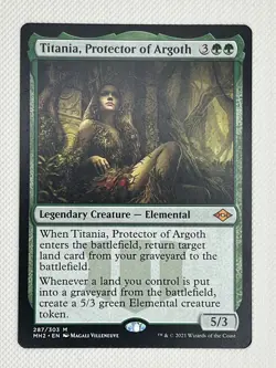 Titania, Protector of Argoth 287/303 - MTG Modern Horizons 2 - NM Regular Mythic - Image 1