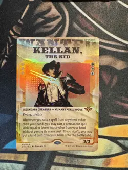 Kellan, the Kid Outlaws of Thunder Junction Showcase Foil Mythic Rare - Image 1