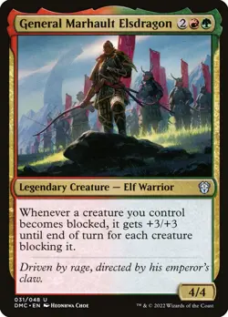 4x General Marhault Elsdragon - NM - Commander Set - SPARROW MAGIC - Image 1