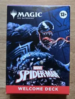 🔥 MTG Venom Welcome Deck SDCC 2025 Magic The Gathering Spider Man New In Hand - Image 1