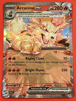 Pokemon TCG Arcanine ex 032/198 Sv01: Scarlet & Violet Base Set Double Rare Holo - Image 1