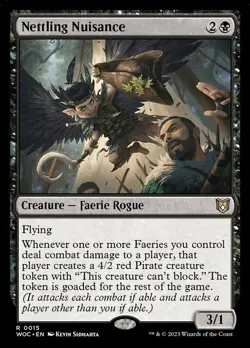 1 x Nettling Nuisance - Commander: Wilds of Eldraine - NM-Mint - MTG - Image 1